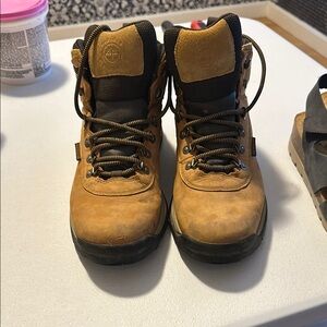 Brown Leather Hiking Boots